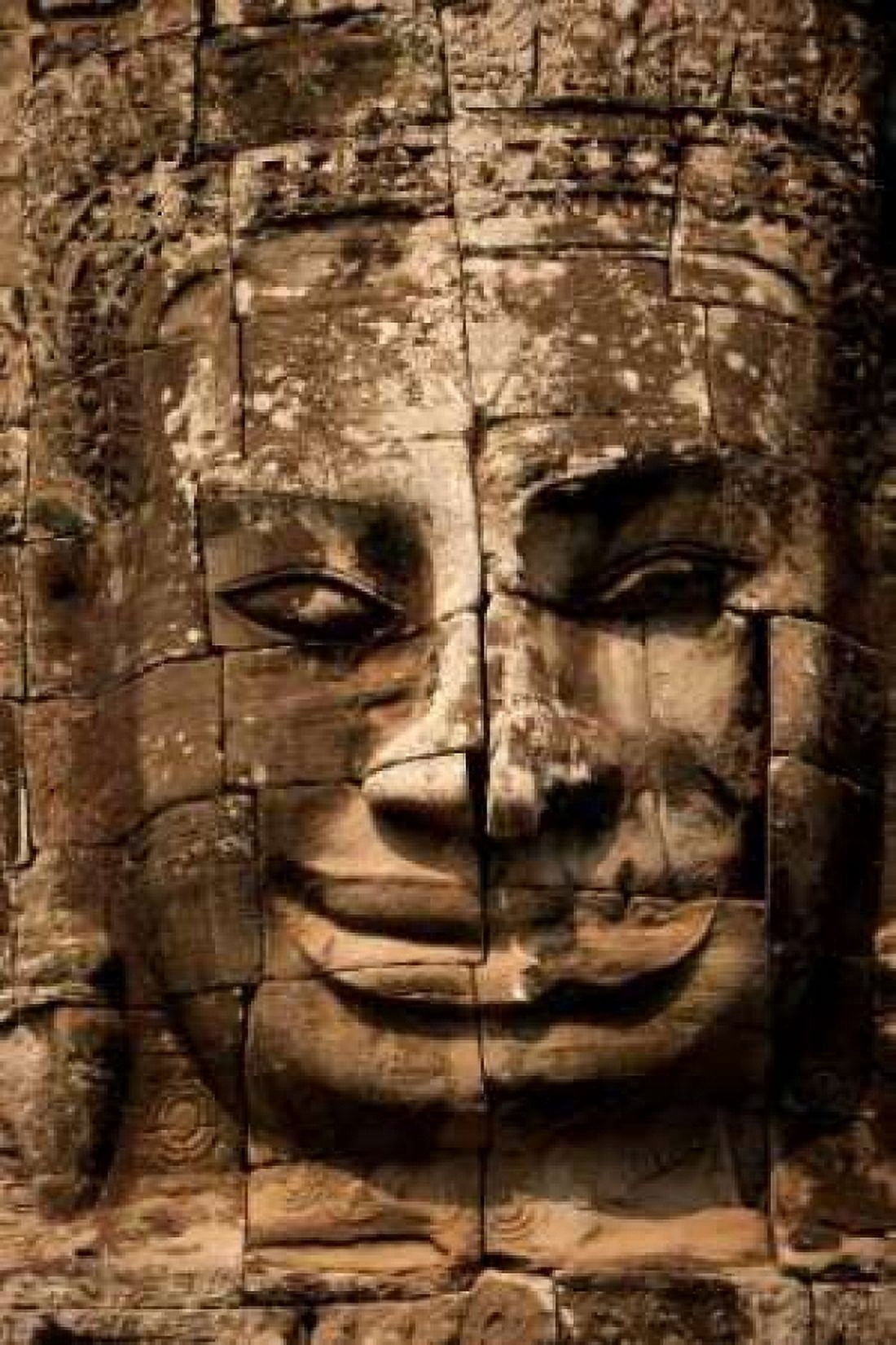 Bayon Face I Canvas Art - Erin Berzel (12 x 18)
