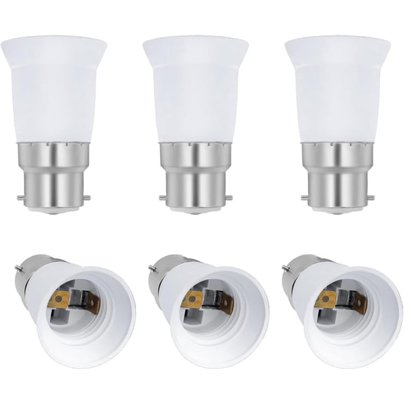 Bayonet Lamp Base To Edison Screw Bulb Holder: A Universal Solution For Your Lighting Needs, All Voltage Workable Ensures Widespread Compatibility, Thermal Plastic Light