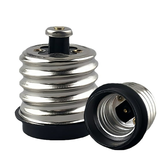 Bayonet to Screw Bulb Socket Converter Adapter E40 to E27 Base for Ceiling Fan Light Chandelier LED and Incandescent Bulbs