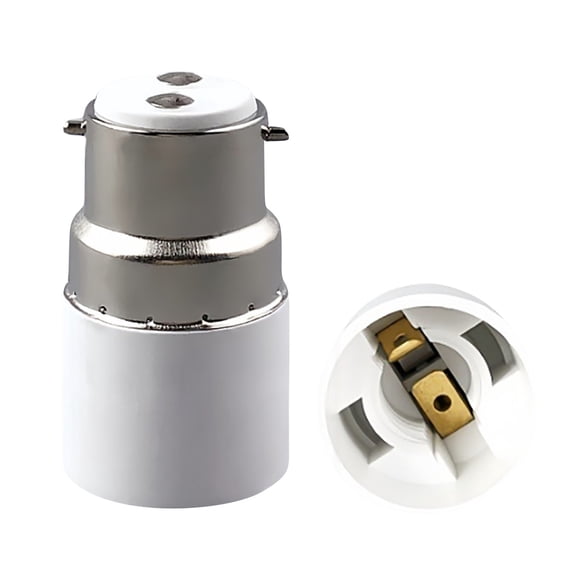 Bayonet to Screw Bulb Socket Converter B22 to E27 Adapter for Ceiling Fans and Chandeliers Light Holders