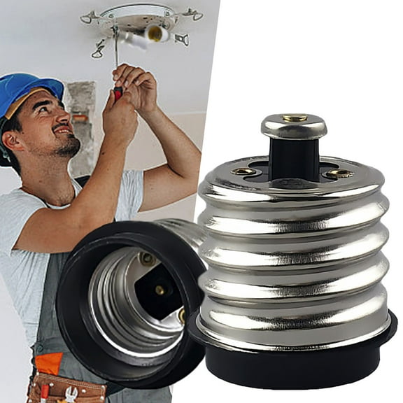 Bayonet to Screw Bulb Socket Converter E40 to E27 Adapter for Ceiling Fans and Chandeliers Light Fixtures Base