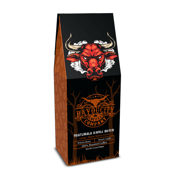 Bayou City Coffee Guatemala Single Origin Organic & Fair Trade Medium Roast Ground Coffee 12 oz