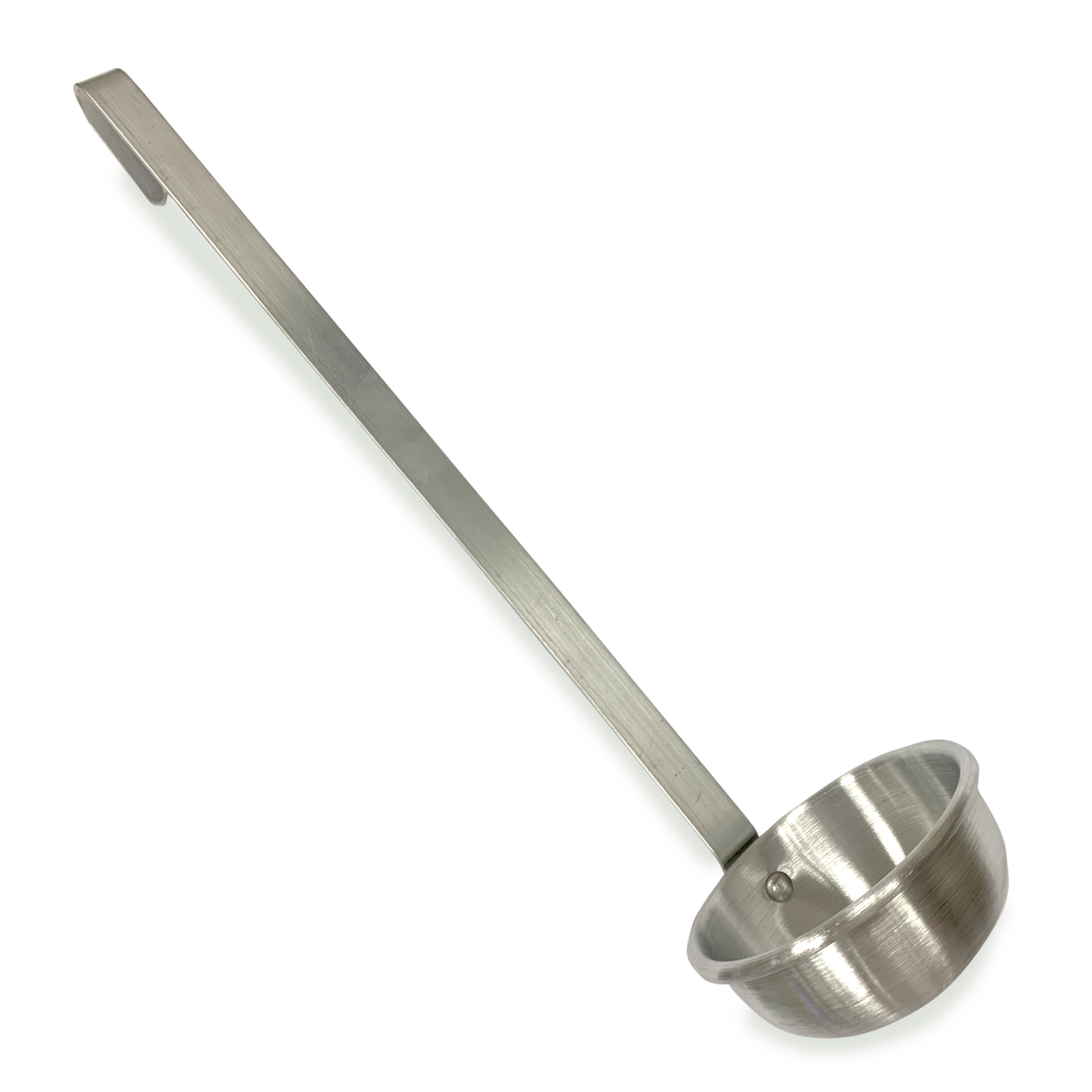Bayou Classic Long Aluminum Soup Ladle with Curved Handle