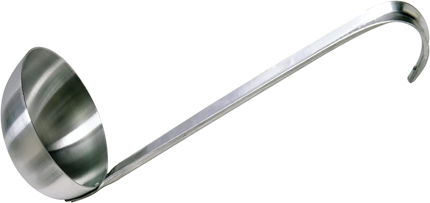 Bayou Classic 0723 Aluminum Ladle Features 20-in Length w/ Large 6-in Bowl Holds 3-cups