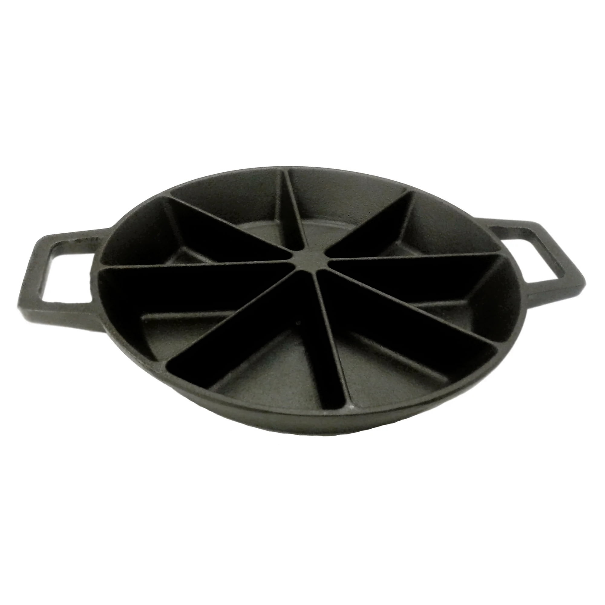 Bayou Classic 10-Inch Black Cast Iron Wedge Cornbread Skillet Pan
