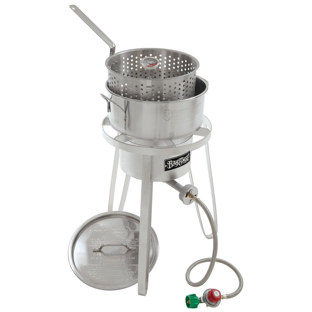 Bayou Classic 10-Quart Stainless Steel Outdoor Fish Fryer