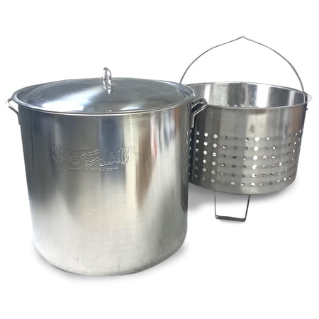 Bayou Classic® 1192 Stainless Bayou® Boiler with Elevated Steam Basket
