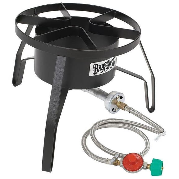 Bayou Classic  13 Inch Tall HP Cooker with Full Windscreen - Black