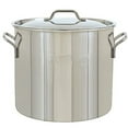 thumbnail image 1 of Bayou Classic 1440 40-qt Stainless Stockpot Features Heavy Duty Welded Handles for Secure Handling Domed Lid Perfect For Large Batch Cooking of Soups Stews Chili and Gumbo, 1 of 4
