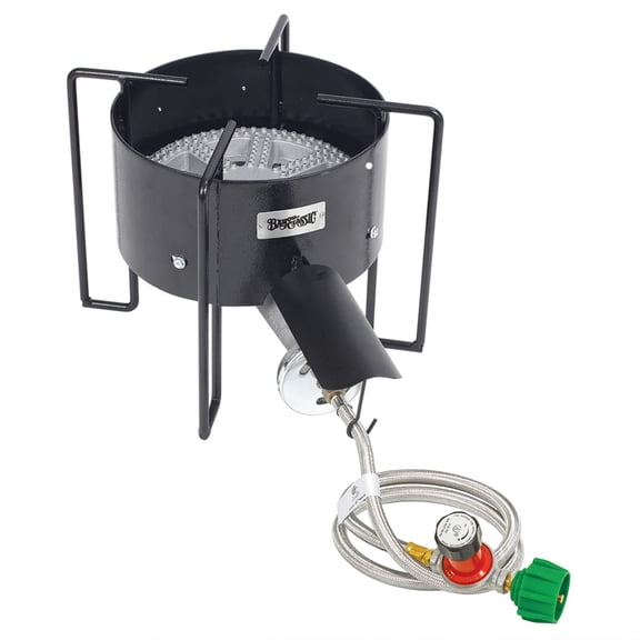Bayou Classic Banjo Cooker, 16-Inch Propane Burner for Crawfish and Crab Boils