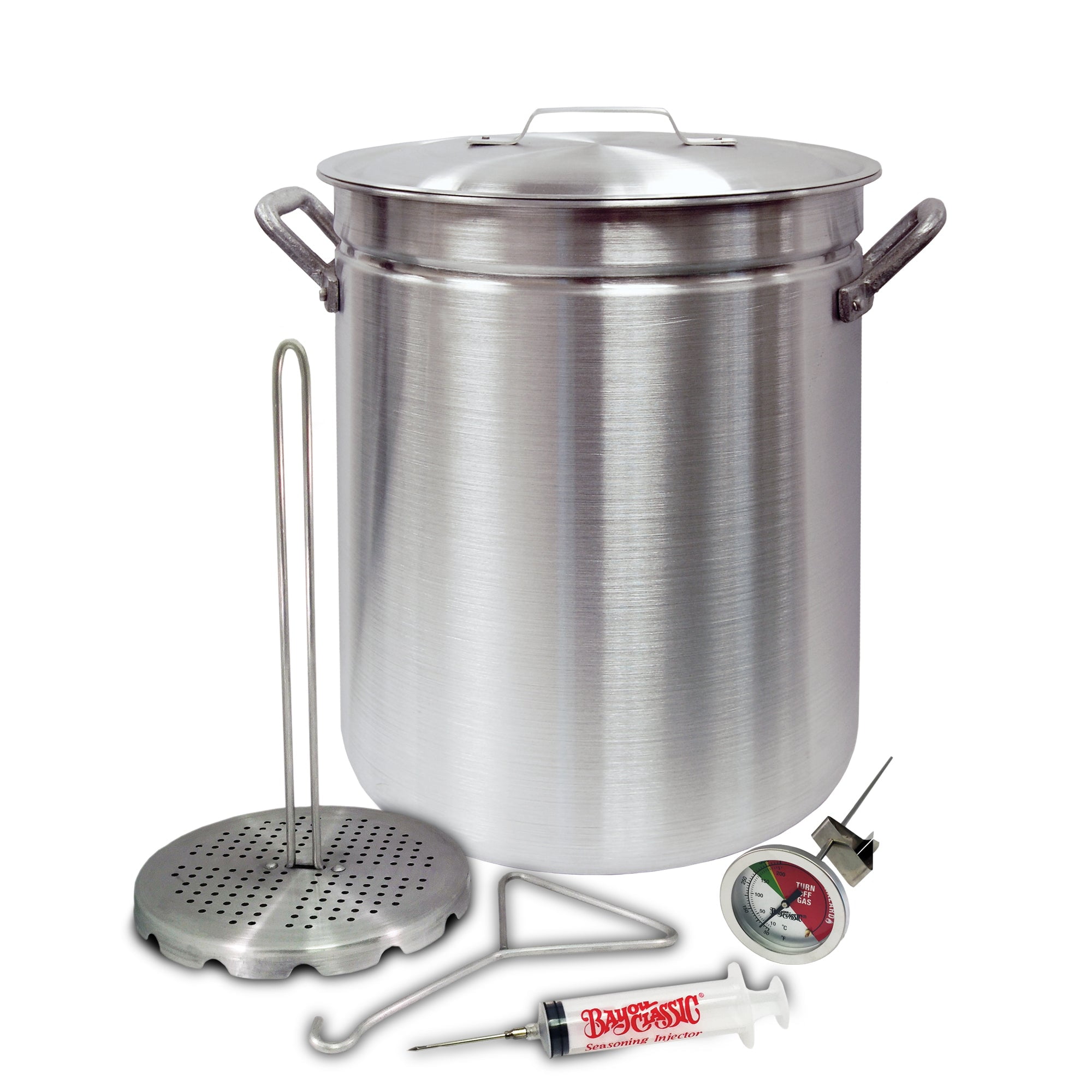 Bayou Classic 42-qt Silver Aluminum Outdoor Turkey Fryer Set