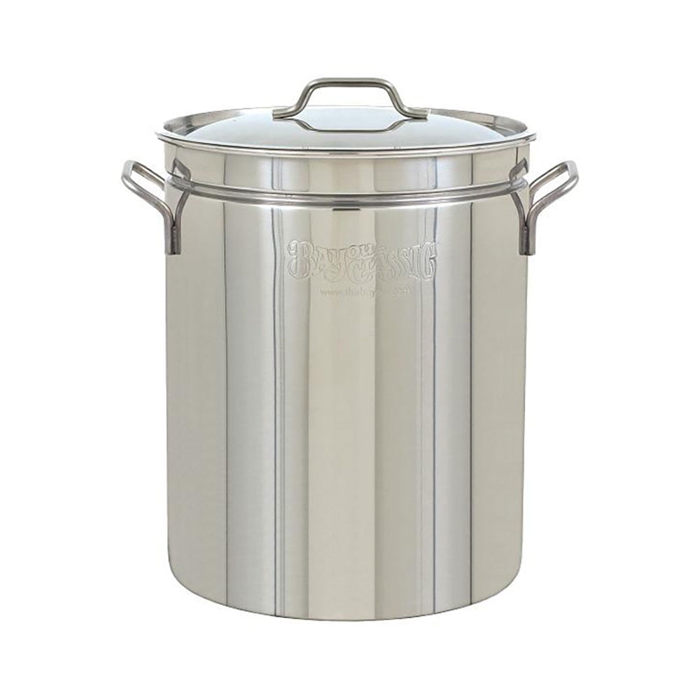 CURTA 50 Quart Large Stock Pot with Lid, NSF Listed, 3-Ply 18/8 Stainless  Steel Cooking Pot, Commercial Cookware for Soup, Stew & Sauce, Riveted