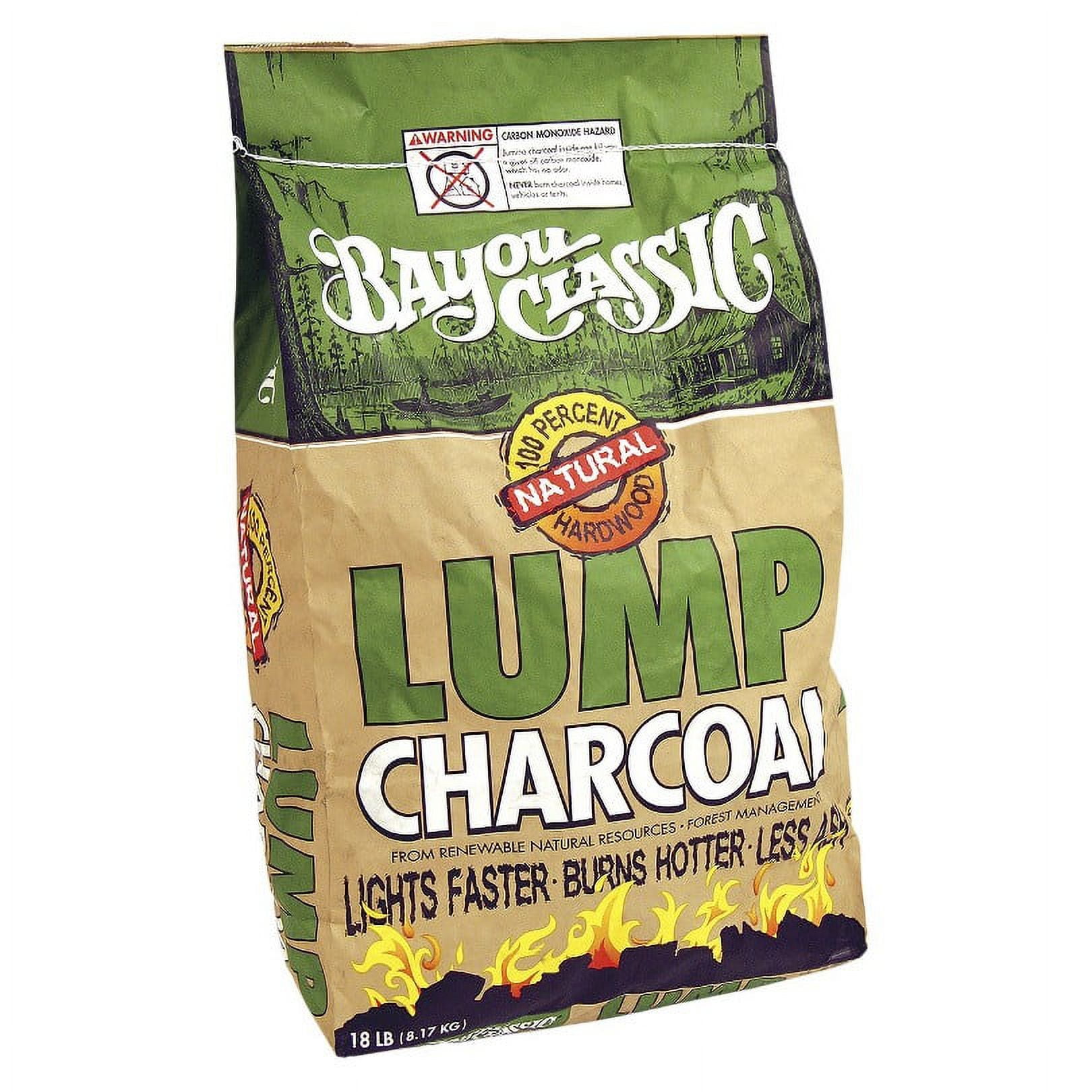 Bayou Classic Natural Hardwood Lump Charcoal, 18 lbs