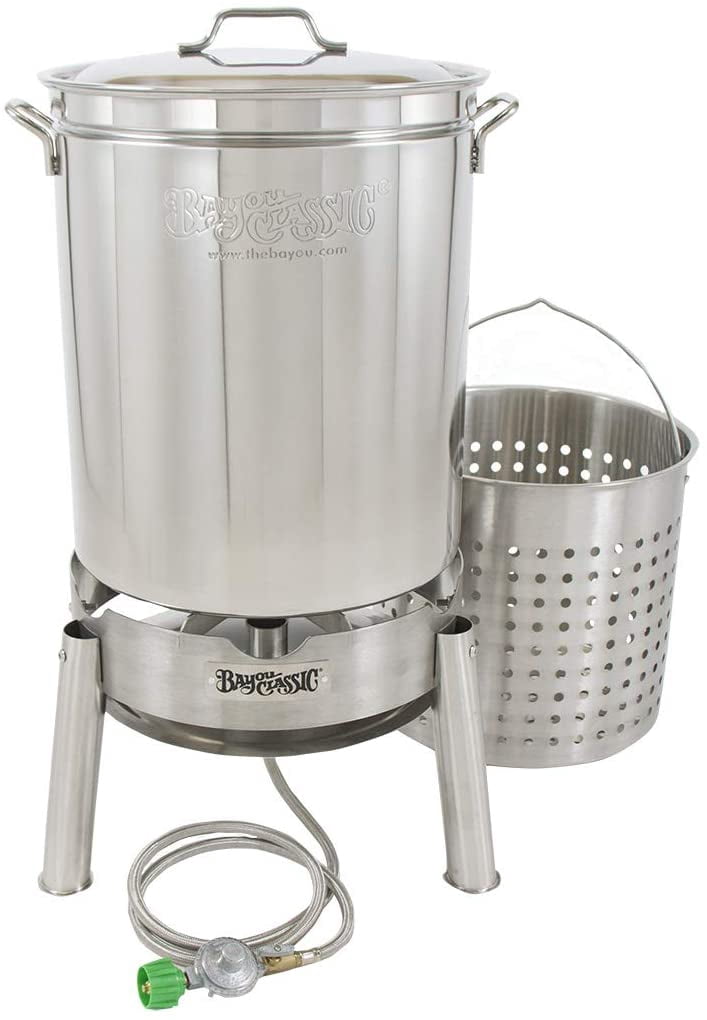 Bayou Classic 62-qt Stainless Steel Boiler & Steamer Kit with Burner