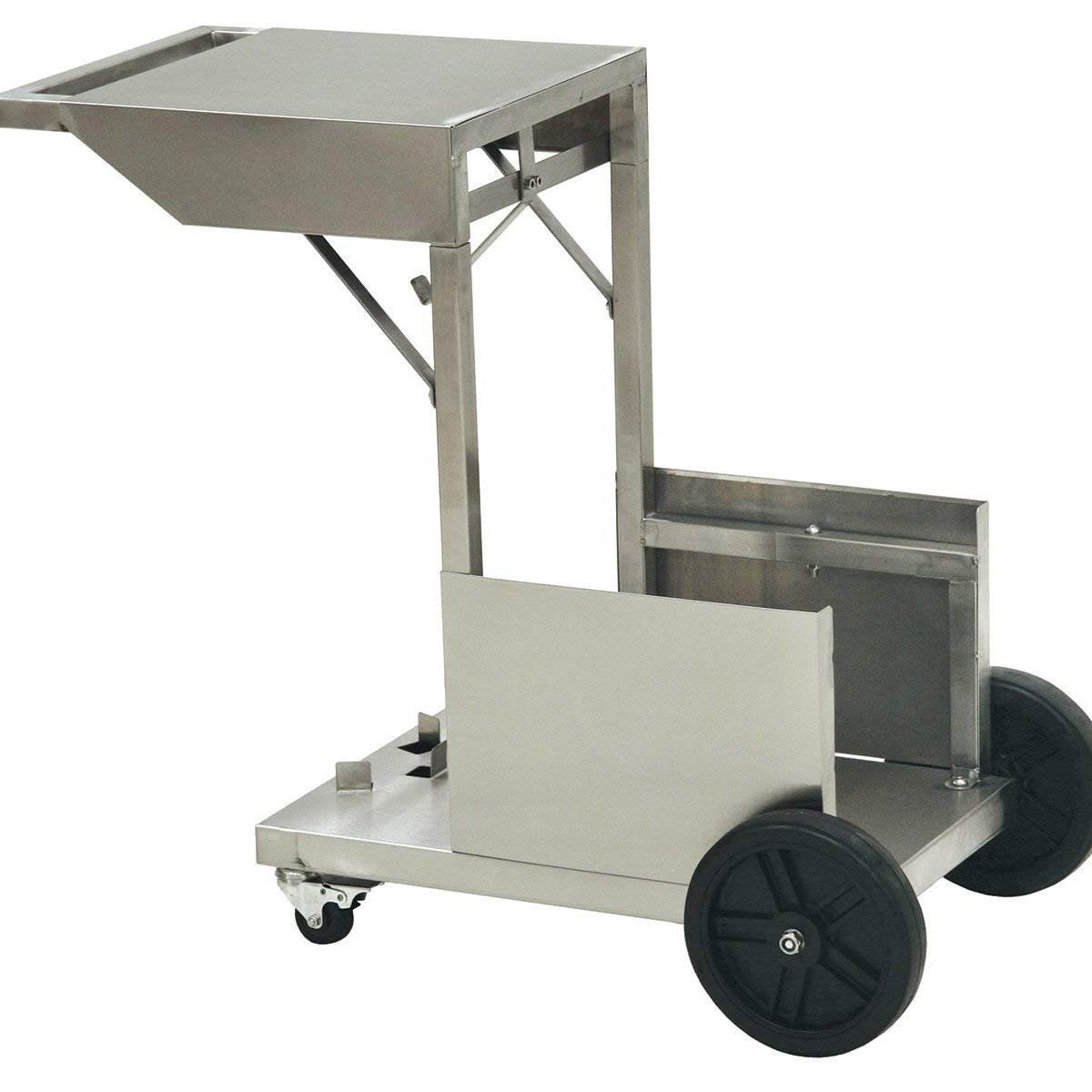 Stainless Steel Wheeled Fryer Cart with Rubber Wheels