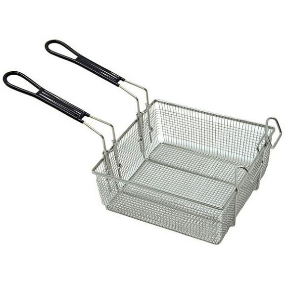 Bayou Classic 700-189 Double Fryer Basket Fits 4-gal & 9-gal Stainless Bayou Fryers Features Cool Touch Handle Wire Mesh Basket Perfect For Frying Fish Shrimp Chicken Onion Rings Hushpuppies and Fries