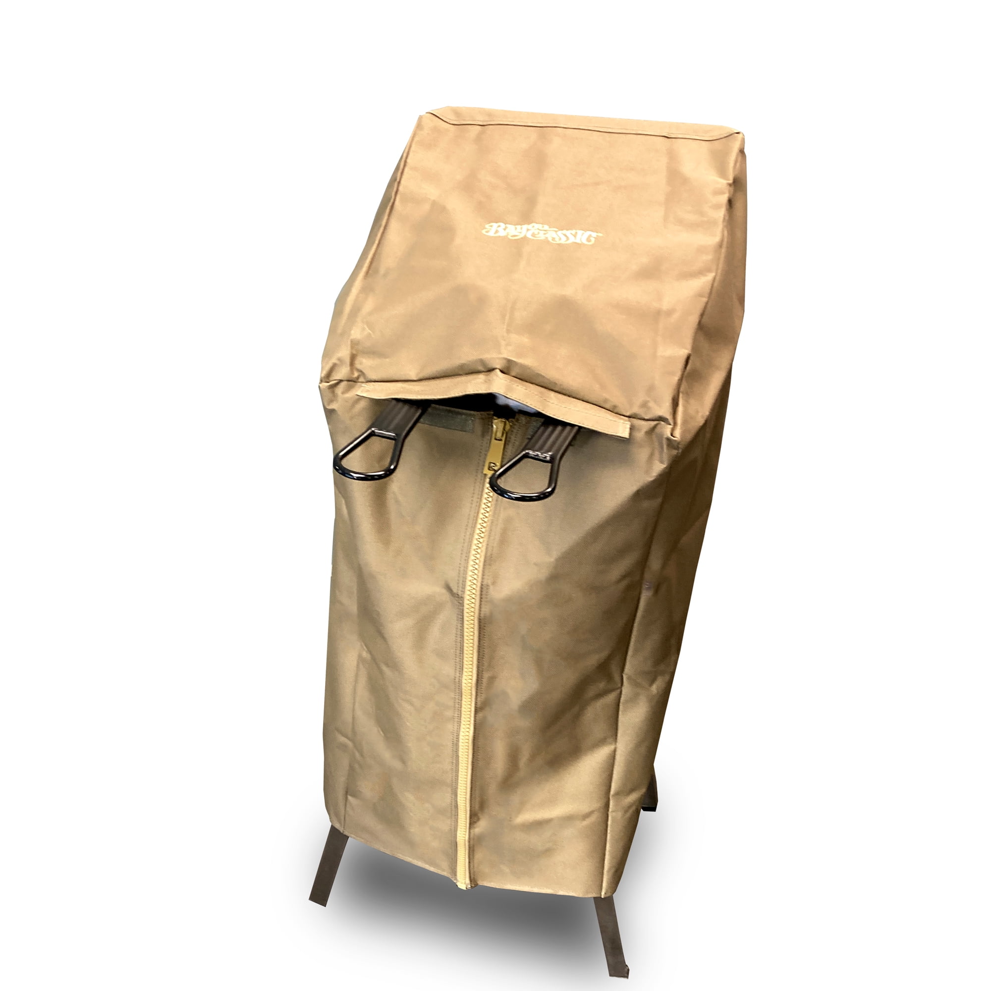 Heavy-Duty Beige Fabric Fryer Cover with Zipper