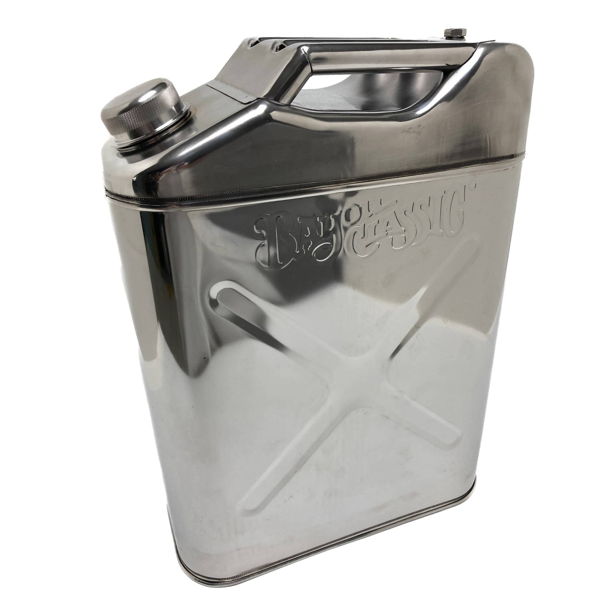 Bayou Classic Stainless Steel 4-Gallon Cooking Oil Storage Can
