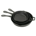 thumbnail image 1 of Bayou Classic 7405 3 Piece Cast Iron Skillet Set, 10"/12"/14", 1 of 6