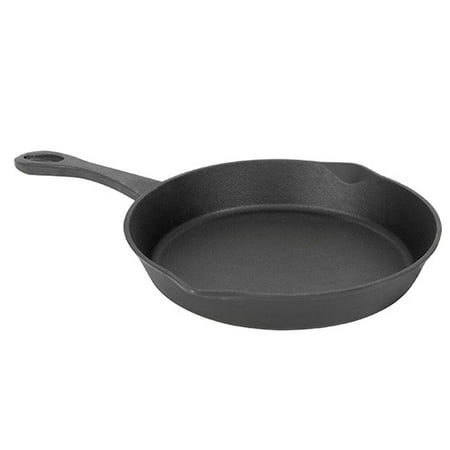 Bayou Classic 7430 8 Inch Grill Safe Broiling Seasoned Cast Iron Skillet