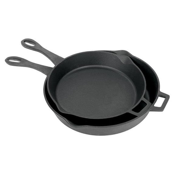 Bayou Classic 7453 2 Piece Skillet Set - 12 & 14 in.