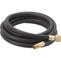 Bayou Classic 8-Foot Black High Pressure LPG Hose with Brass Connectors