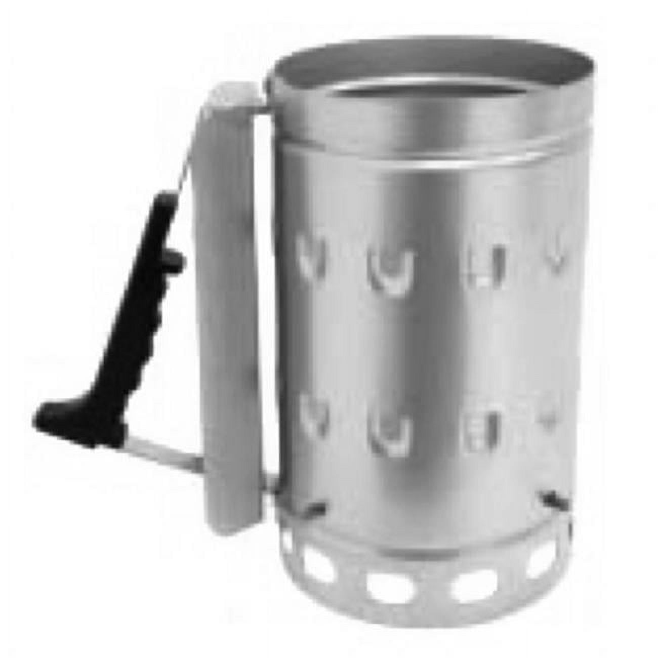 Bayou Classic Galvanized Steel Charcoal Starter with Hardwood Handle