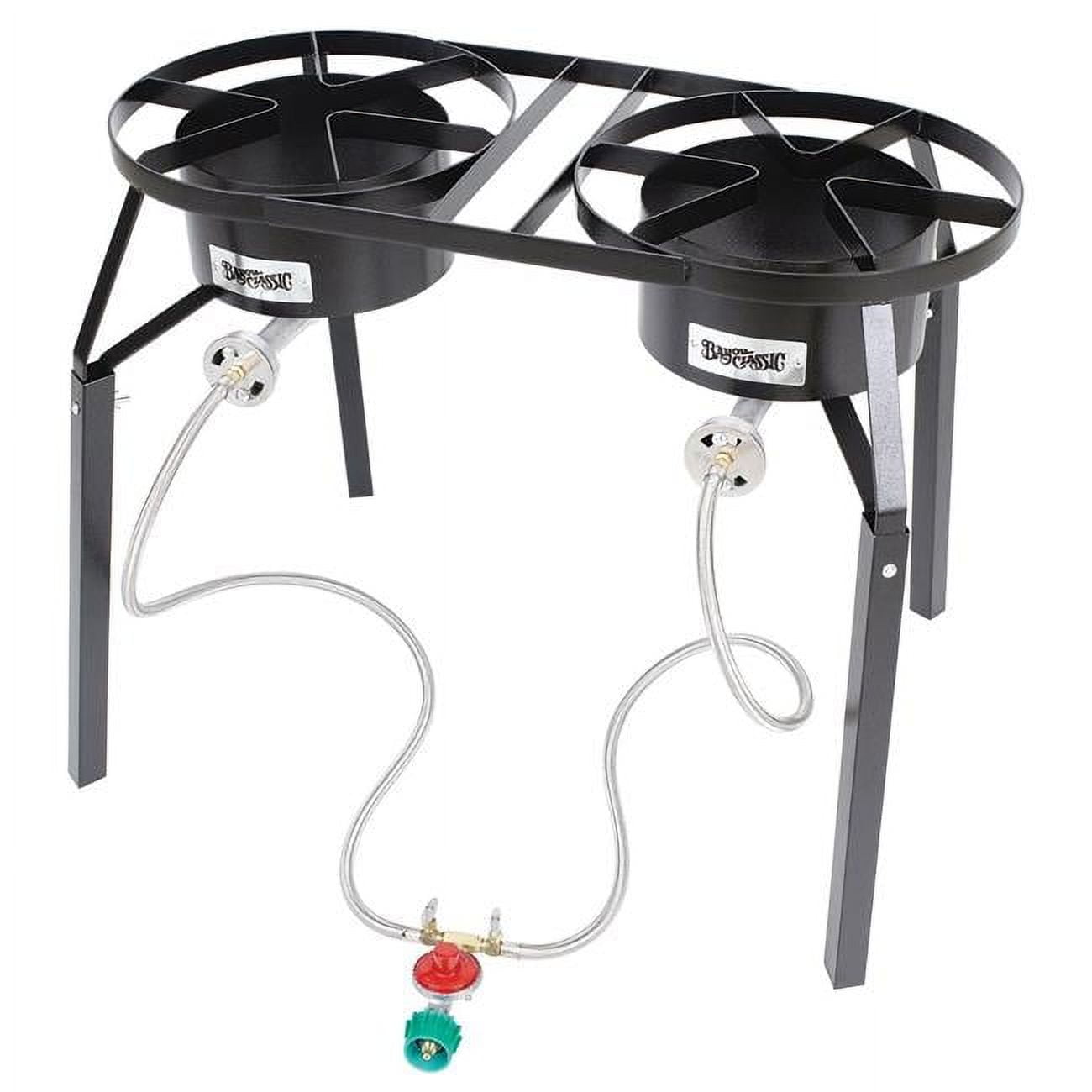 Bayou Classic 100,000 BTU Propane Gas Dual Burner Steel Outdoor Cooker DB250