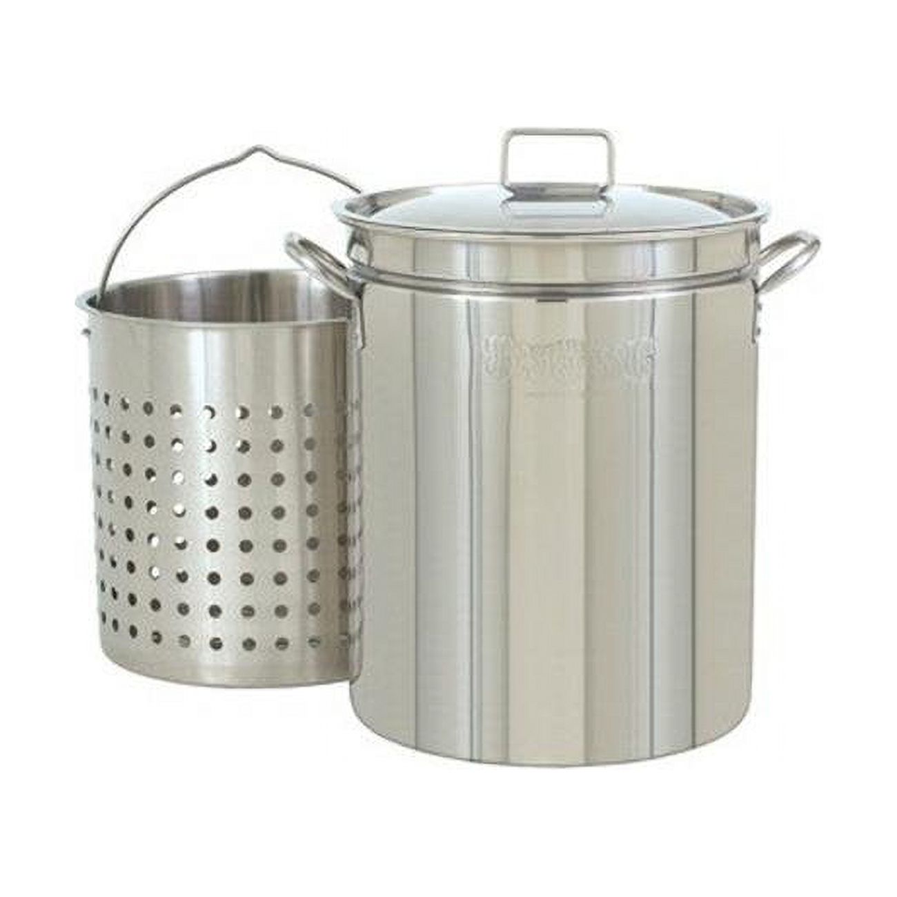 Bayou Classic KDS-144 44 qt Stainless Boil Steam Fry Pot Stock - image 1 of 3