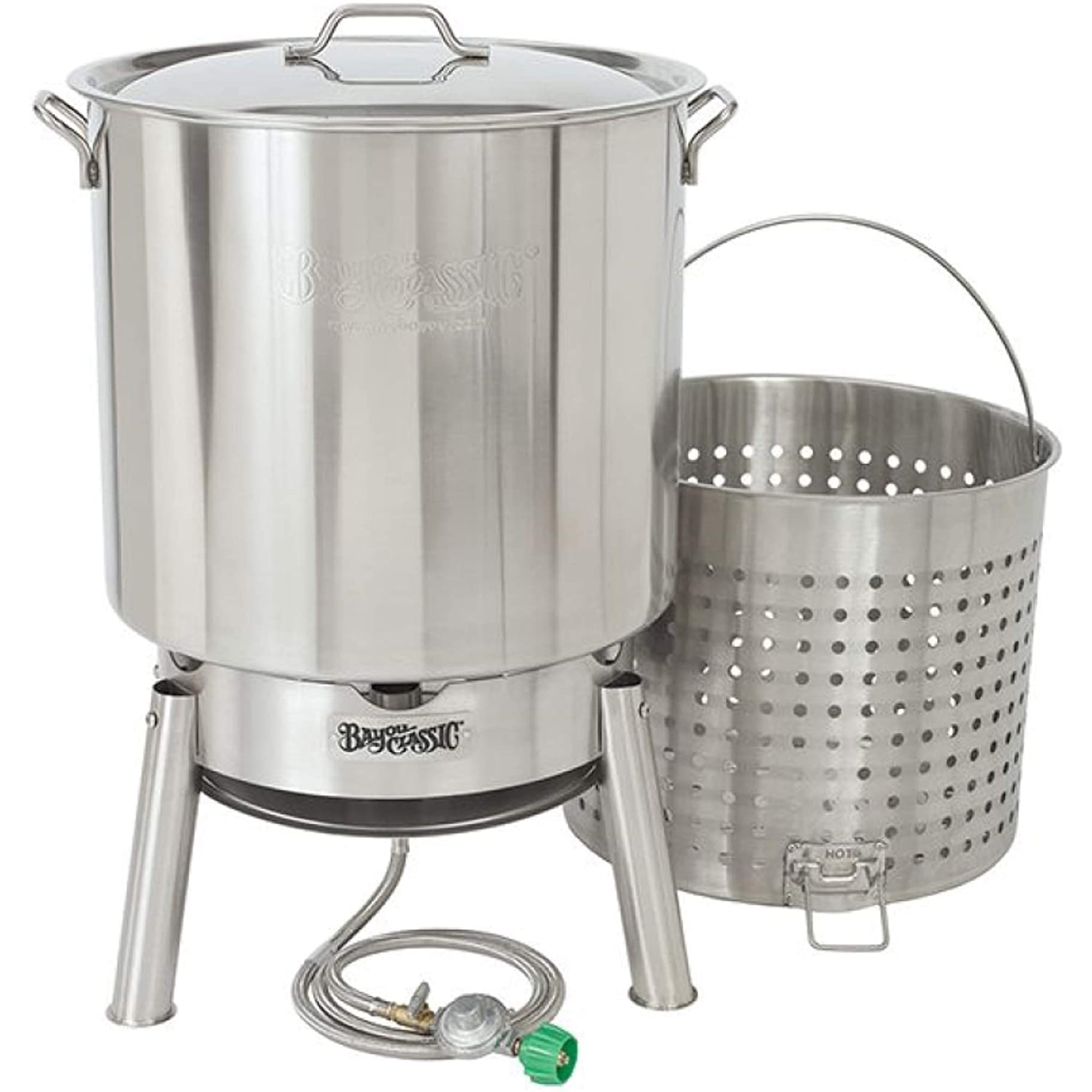 Bayou Classic Stainless Steel 82 Quart Propane Seafood Cooker Kit