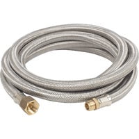 Barbour 10 Ft Stainless Steel LP Hose M7910 - 3/8 In. Outlet - Stainless Braided Hose
