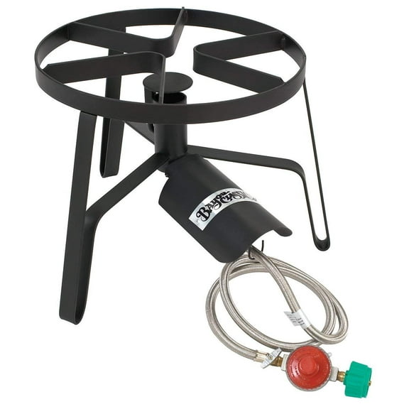 Bayou Classic Jet Cooker SP1 - Portable Propane Outdoor Burner - 1 Burner, Black