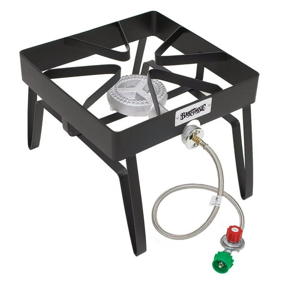 Bayou Classic SQ14 16 Inch Square Outdoor Patio Propane Single Burner Stove