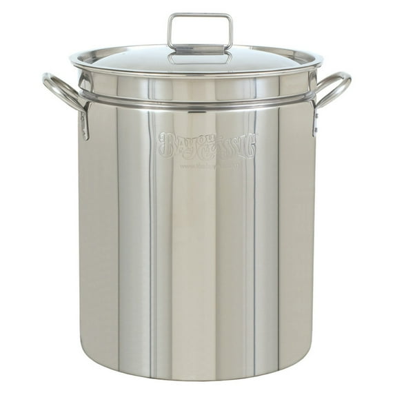 Bayou Classic Stainless Steel Stockpot with Lid