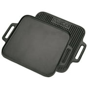 Bayou Classic 14 Cast Iron Reversible Square Griddle