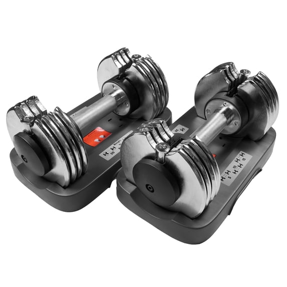 Bayou Fitness Pair of 25 lb. Adjustable Dumbbells