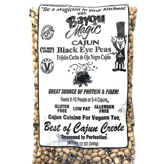 Bayou Magic Peas Blackeye Cajun - 12 oz Pack of 12