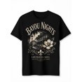 thumbnail image 1 of Bayou Nights Louisiana Soul Vintage Graphic Tee Southern Style Unisex Casual Wear Gift Cotton Men's Women's Tee Shirt, 1 of 6