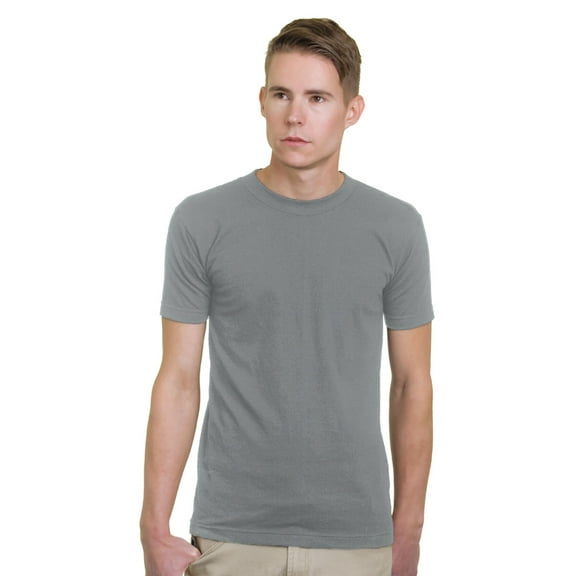 Bayside 5.4 Oz 100% Tee Dk Ash