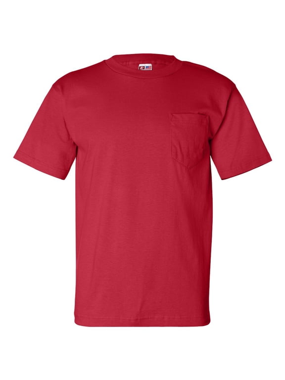 Adult 6.1 Oz Cotton Pocket Tee 7100