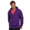 thumbnail image 1 of Bayside Adult 9.5oz., 80% cotton/20% polyester Full-Zip Hooded Sweatshirt - BA900, 1 of 1