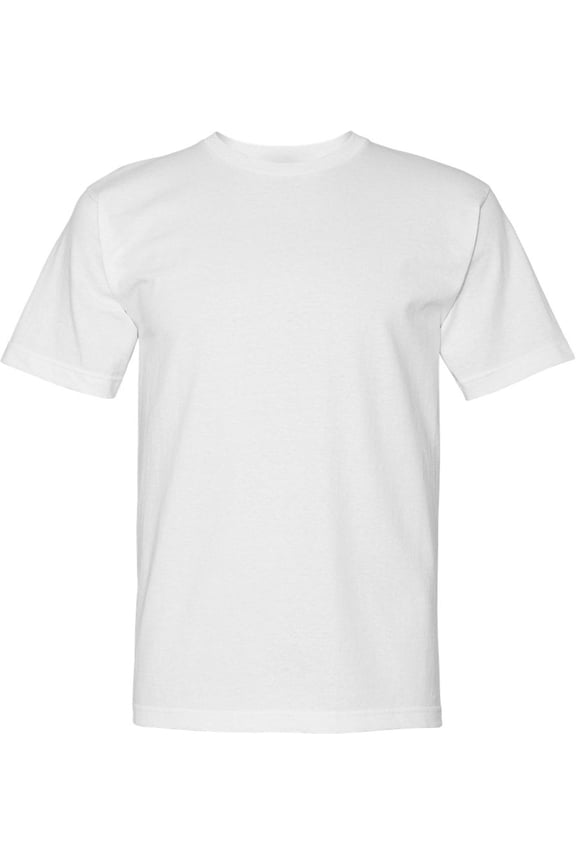 BA5040 ADULT 5.4 OZ., 100% COTTON TSHIRT, WHITE, XL, Pack Of 12, Mens T-Shirts