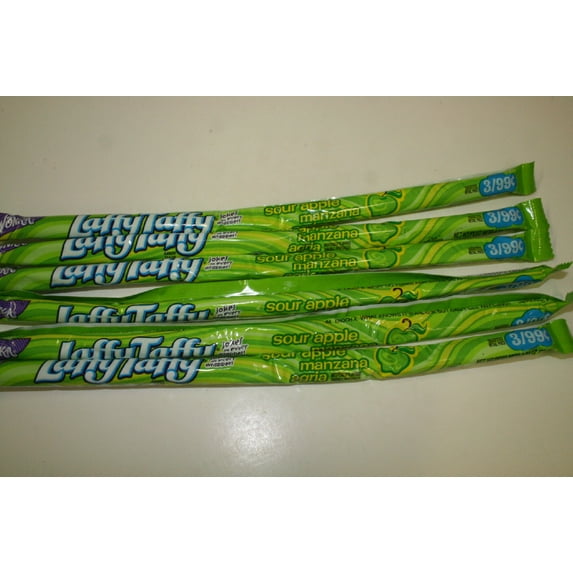 Bayside Candy Laffy Taffy, Rope Sour Apple, 24Ct