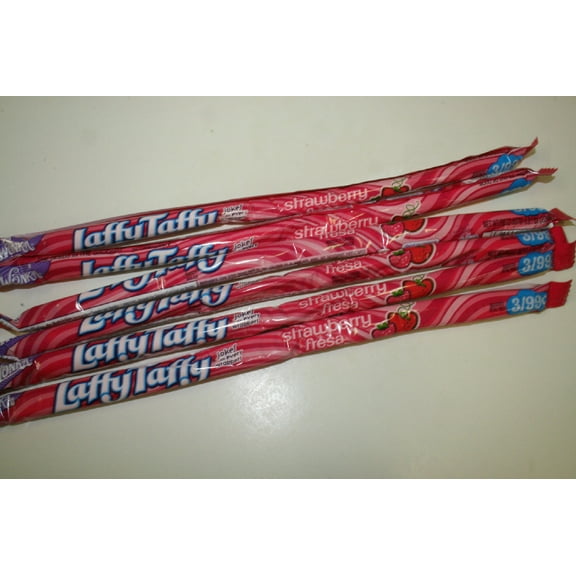 Bayside Candy Laffy Taffy, Rope Strawberry, 24Ct