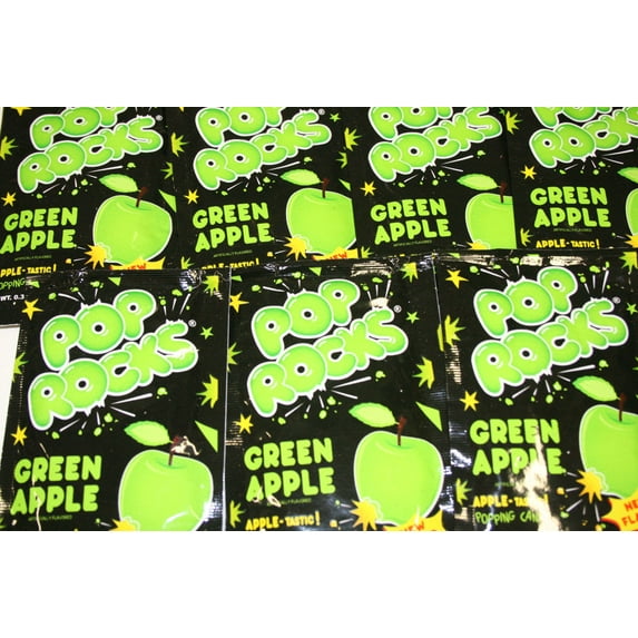 Bayside Candy Pop Rocks Green Apple, Pack of 6 Pop Rocks
