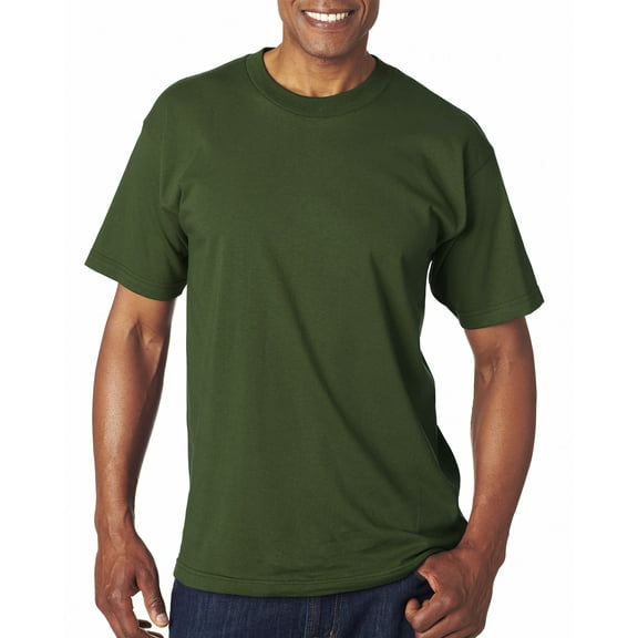 Bayside Men's American Preshrunk Shoulder Taping T-Shirt, Style 5100