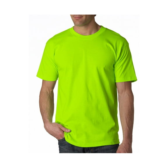 Bayside Men's American Preshrunk Shoulder Taping T-Shirt, Style 5100