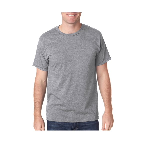 Bayside Men's Classic Crewneck Heather Jersey T-Shirt, Style 5010