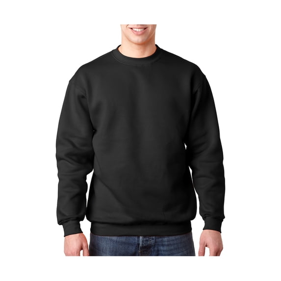 Bayside Men's Heavyweight Bottom Band Crewneck Fleece, Style BA1102