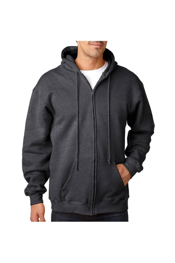 Men's Heavyweight Full Zip Hooded Sweatshirt, Style BA900